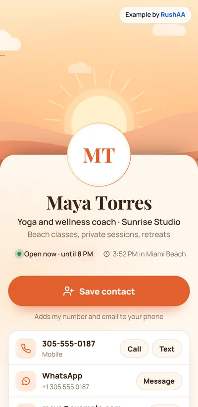 Phone preview: Sunrise